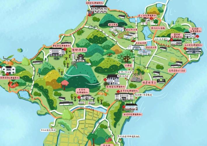 惠城手绘地图旅游的独特视角