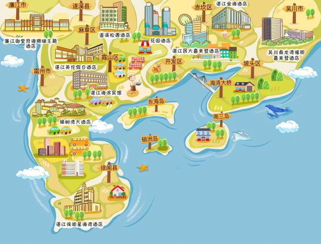 惠城手绘地图旅游的艺术指南