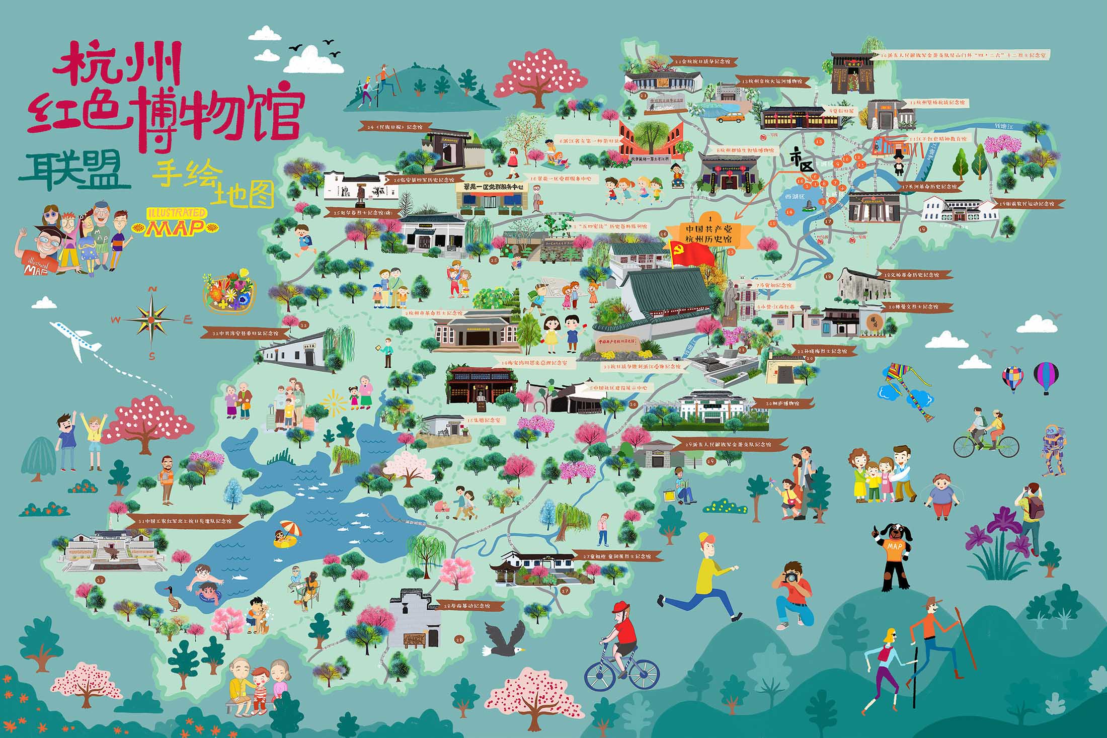 惠城手绘地图与科技的完美结合 